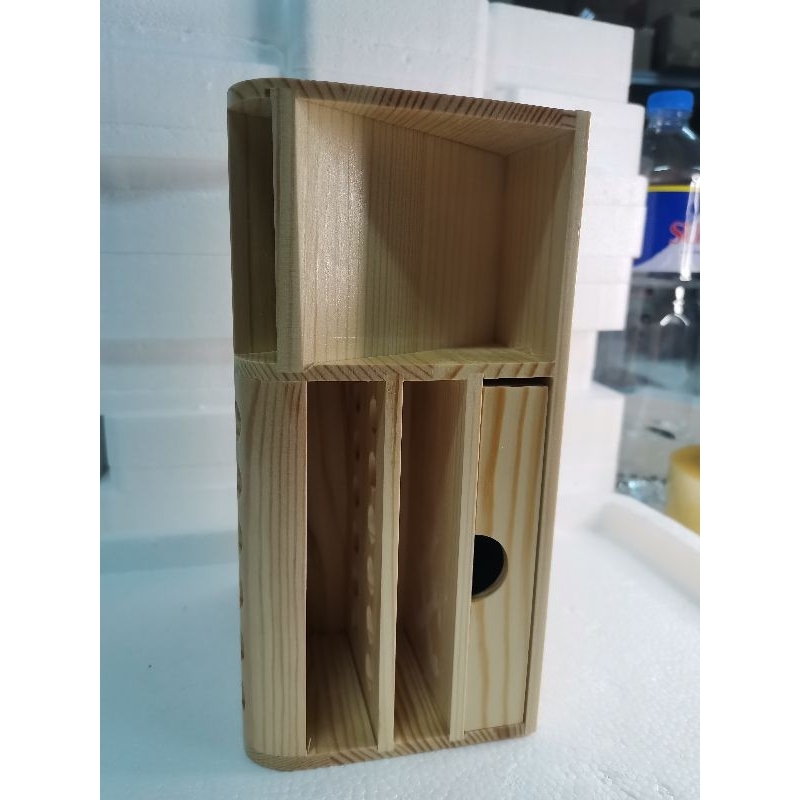 Wooden Multifunctional Storage Box Mobile Repairing Tools Desk.Storage ...