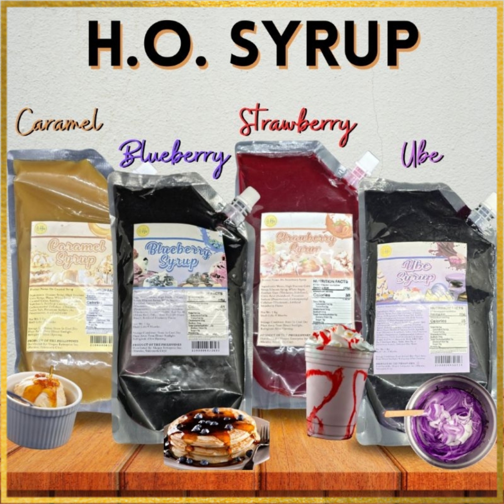 Flavored Syrup 1kilo for Toppings Frappe Chocolate Ube Blueberry ...