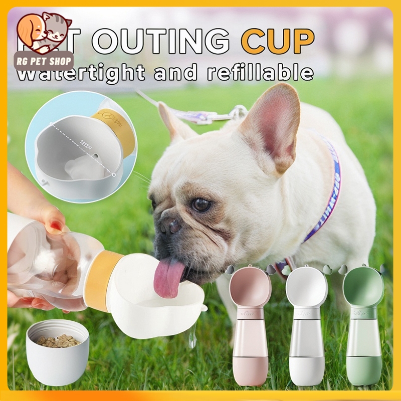 Pet Water Bottle Portable Pet Accompanying Cup Dog Travel Water Bottle  Drinking Food Bowl in