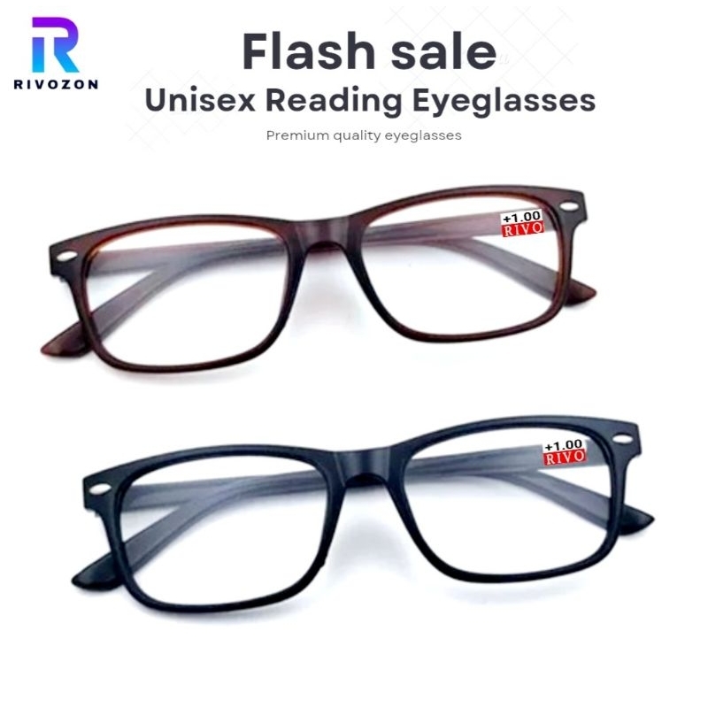 R1 Reading Eyeglasses Antidrop Light Wight Retengle Frame Women Men Reading Glasses / Eyeglass