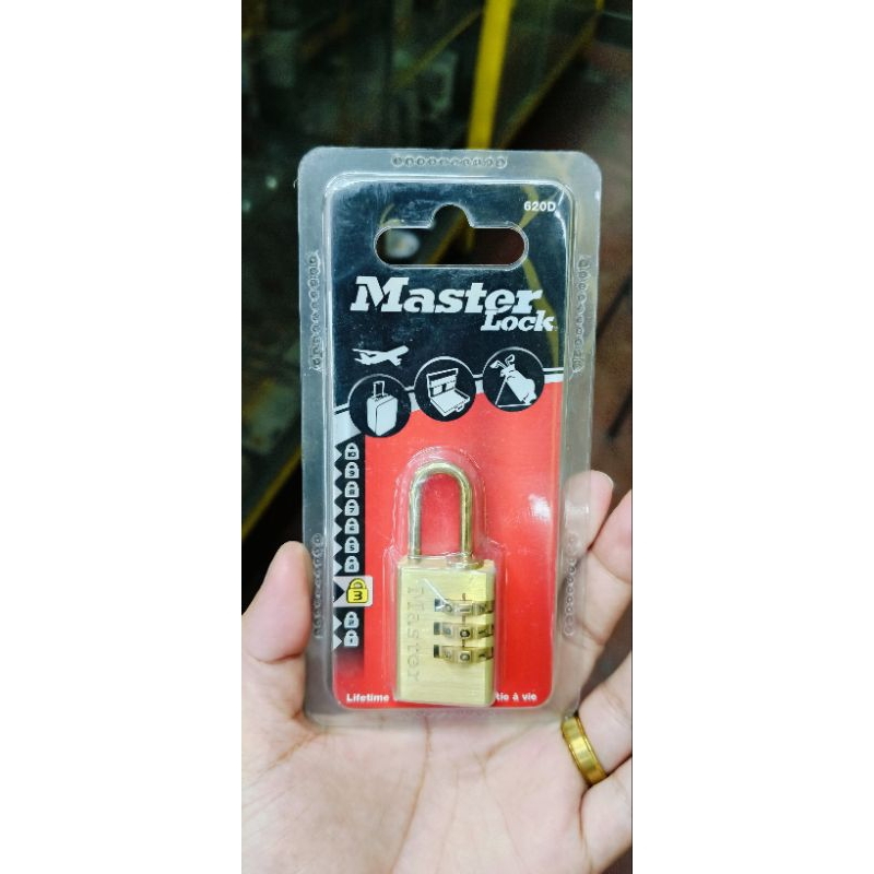 Master Lock Combination Padlock - 3-digit Resettable 620D/630D ( 20mm ...