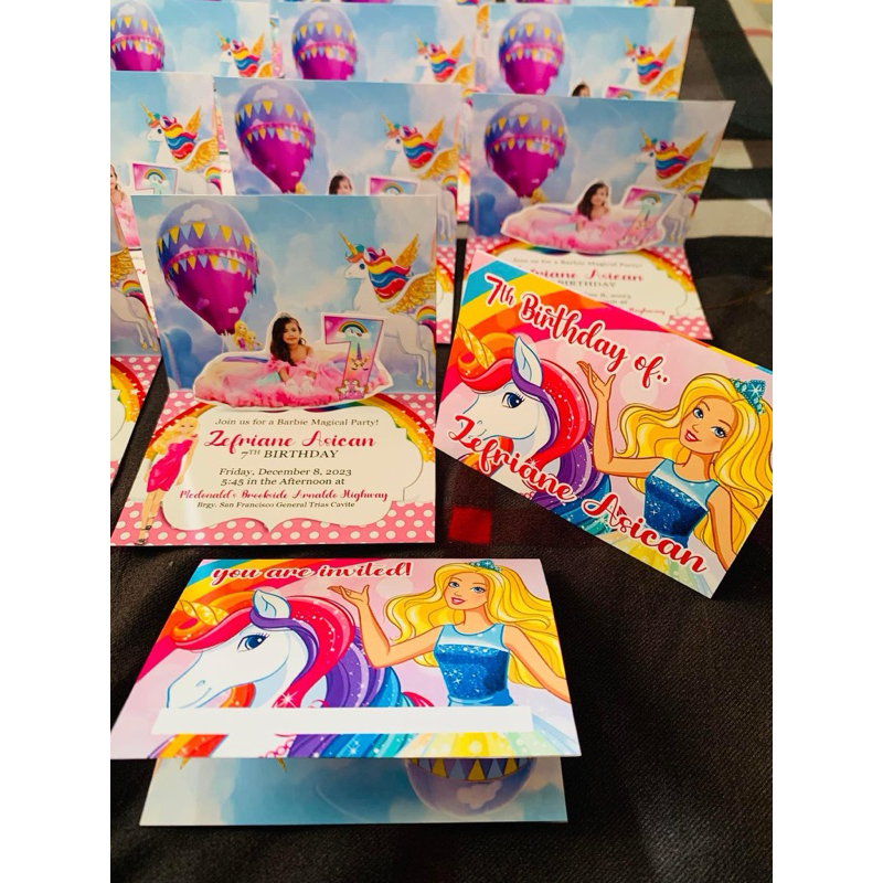 POP UP INVITATION FOR BIRTHDAY BAPTISM MORE DESIGN AVAILABLE