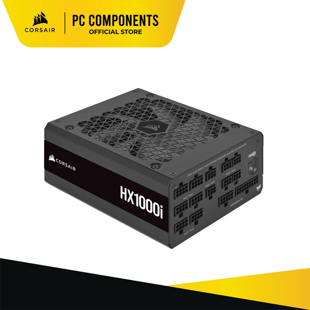 CORSAIR HX1000i Fully Modular UltraLow Noise Platinum ATX 1000 Watt PC