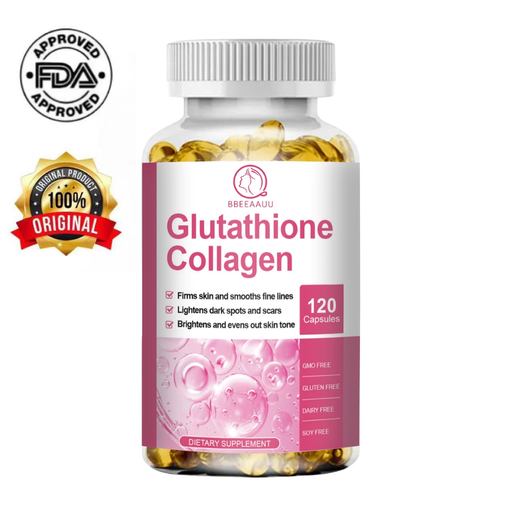 BBEEAAUU Glutathione Collagen Capsules WIth Vitamin C for Anti-aging and  boosts immune system 120pcs | Shopee Philippines