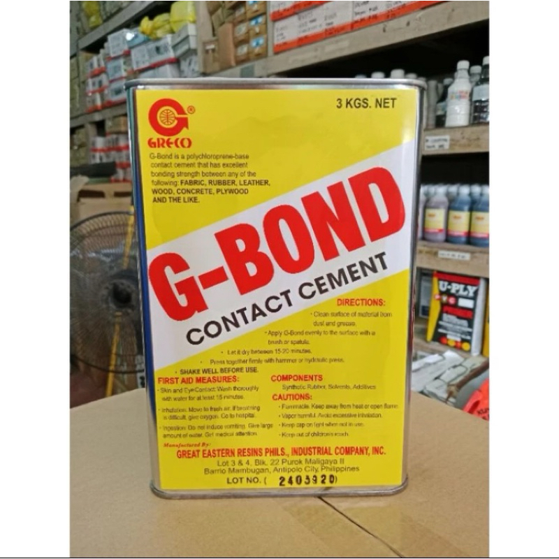 G bond contact cement adhesive (1 gallon) Shopee Philippines