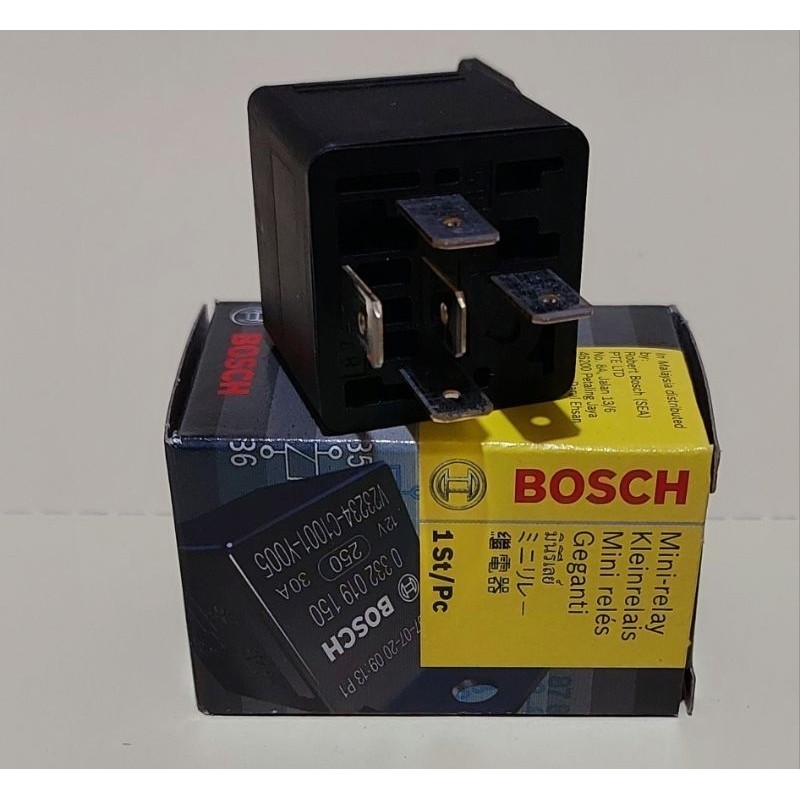 MINI RELAY BOSCH ORIGINAL 12V 5 PIN | Shopee Philippines