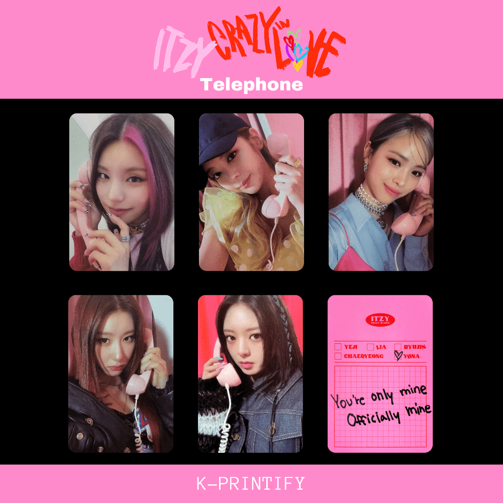 FANMADE ITZY Photocard Set - Crazy In Love (Read Description