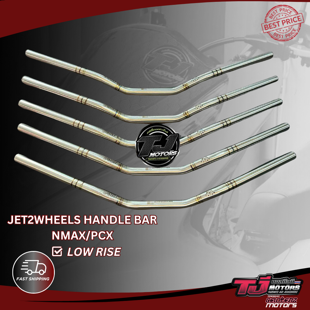 JET2WEELS HANDLE BAR FOR NMAX / PCX SILVER ( LOW RISE ) | Shopee ...