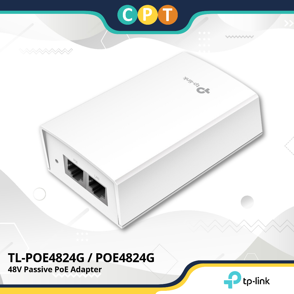 Tp Link Tl Poe4824g 48v Passive Poe Adapter Shopee Philippines