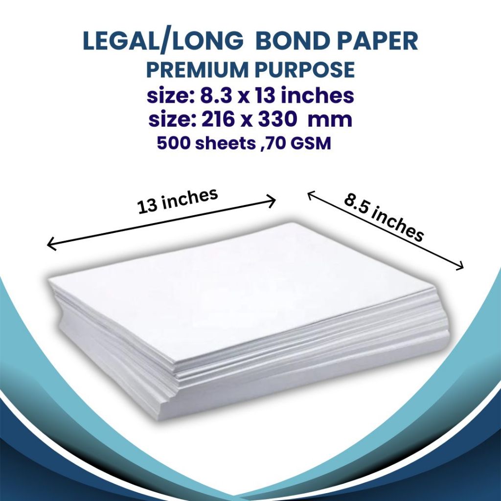 Long Bond Paper Size (500 sheets) EXTRA COPY Brand | Shopee Philippines