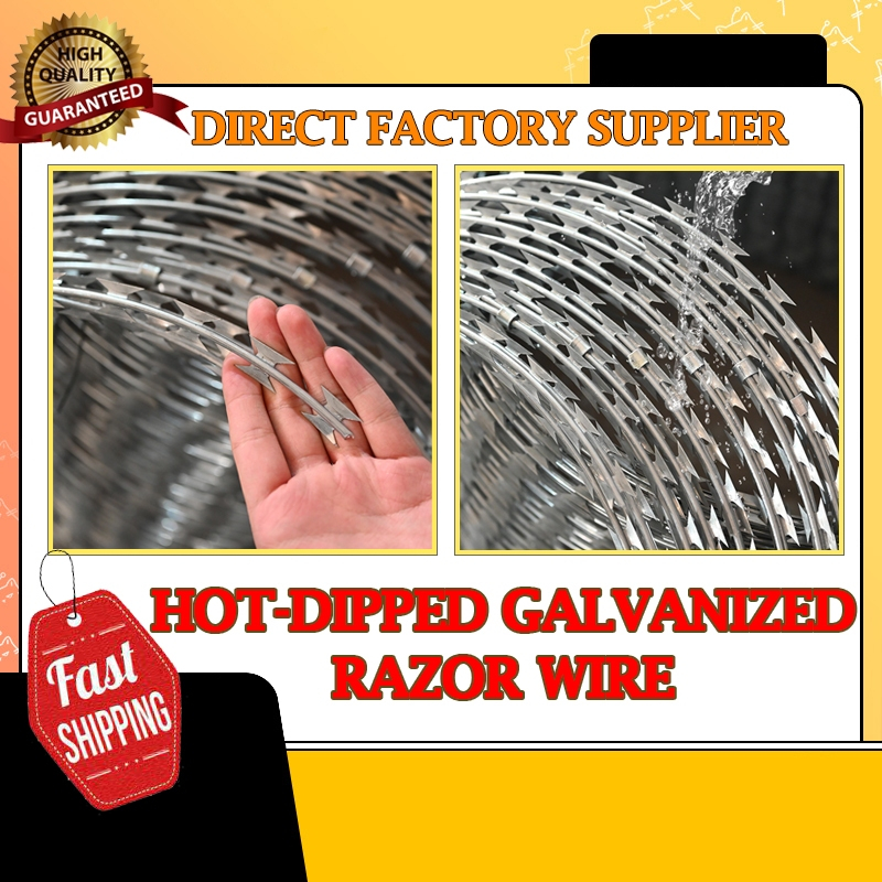 Galvanized Razor Wire Very Sharp and High Quality anti-Theft, Anti ...