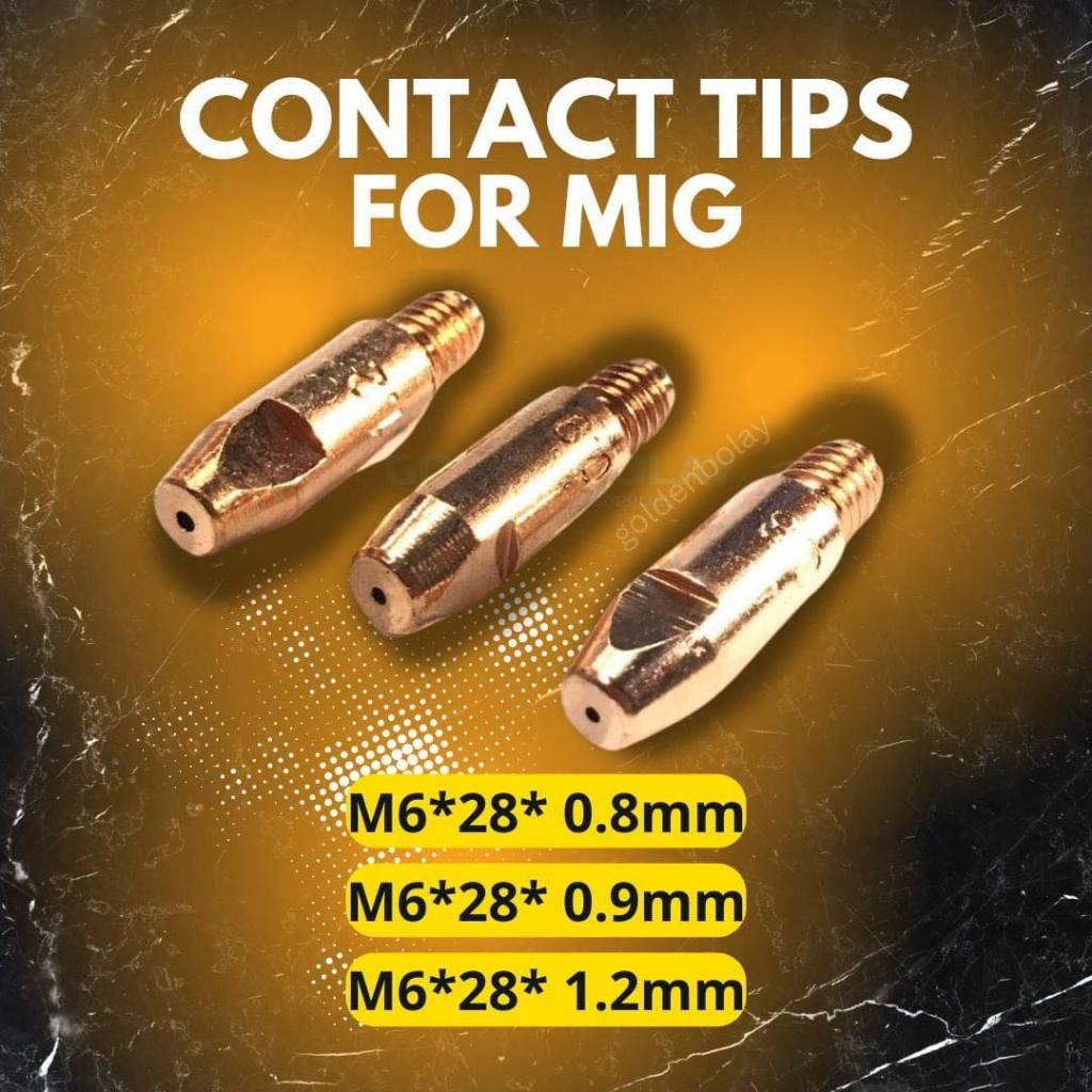 CONTACT TIPS FOR MIG (M6*28 : 0.8mm, 0.9mm, 1.2mm) | Shopee Philippines