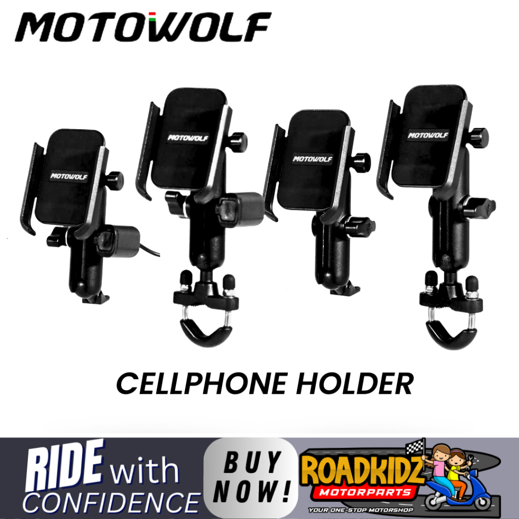 MOTOWOLF CP HOLDER V3 ORIGINAL 360 DEGREE ROTATION FOR MOTORCYCLE