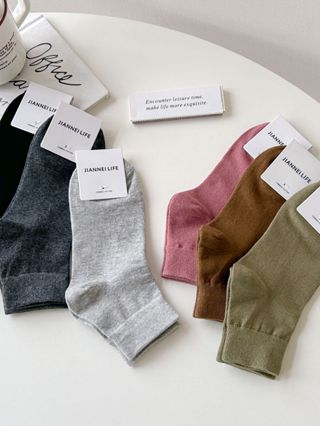 socks short cotton Japanese wind in the gas socks breathable solid ...