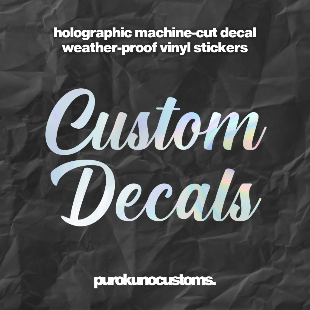 Personalized Holographic Vinyl Decal Waterproof Sticker Name or Logo ...