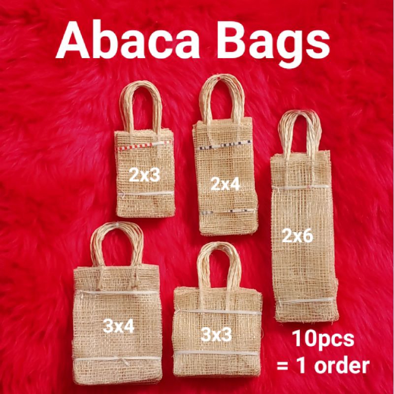 (10's) Abaca Gift Bags / Abaca Pouch for Souvenir | Shopee Philippines