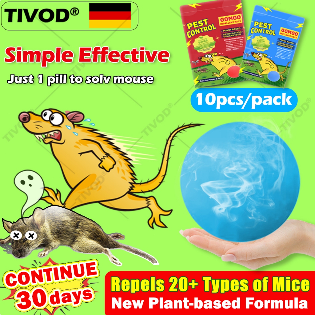 10X Malakas GOMOO Rat Poison Killer Mothballs FOR Repellent Rat off