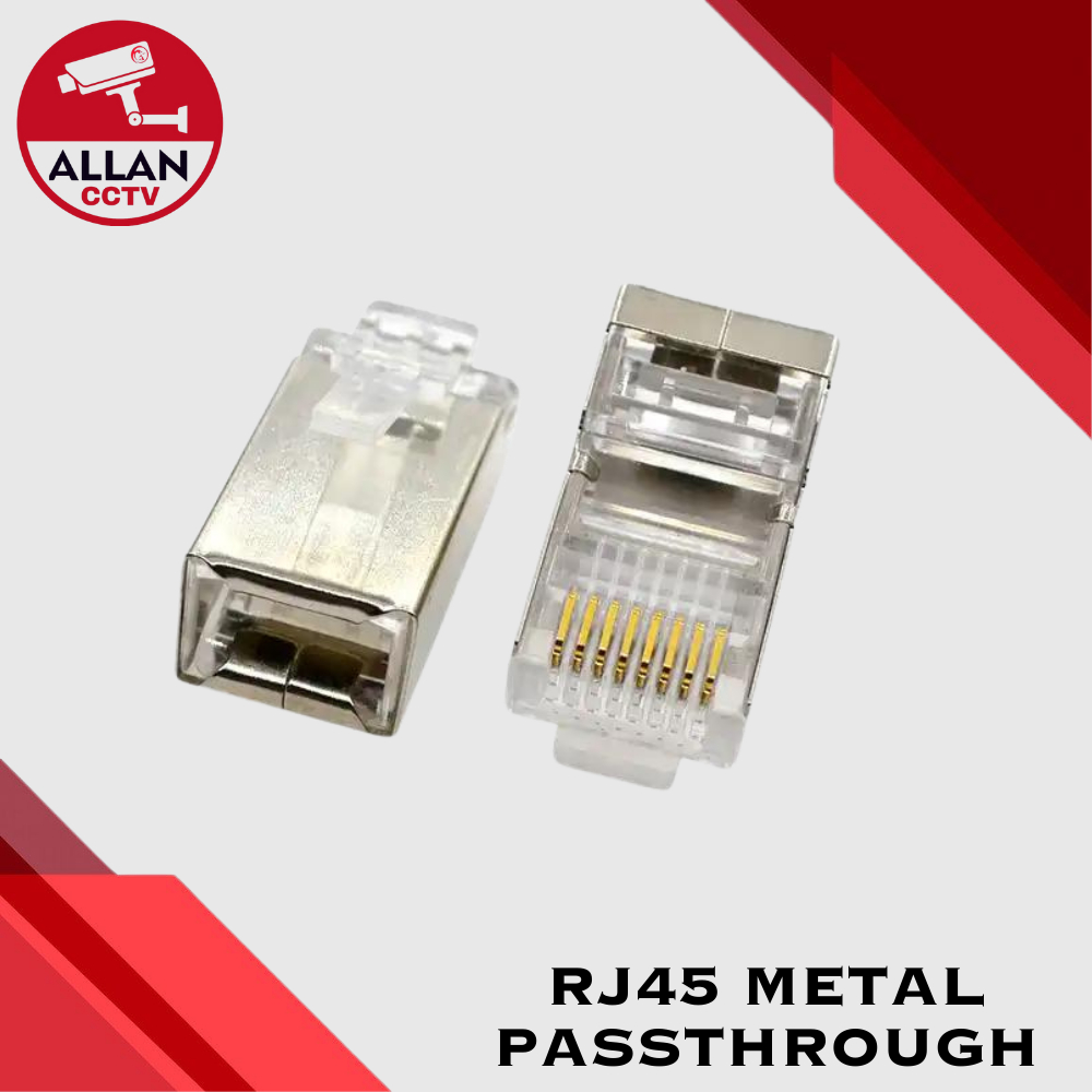 Allan 100pcs Metal Shielded Rj45 Connector Cat6 High Quality Cat5 RJ45 ...