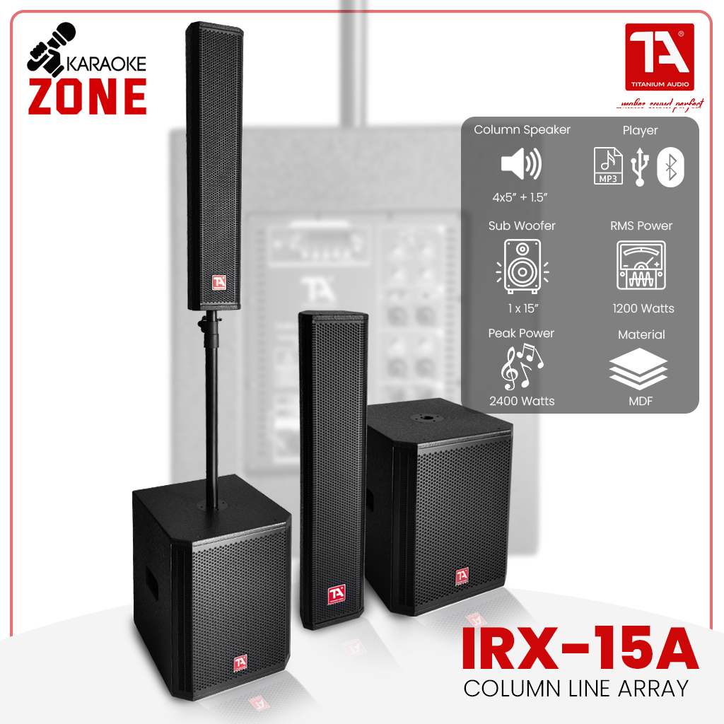 Titanium Audio IRX 15A Column line Array / column + subwooofer / 1200w ...