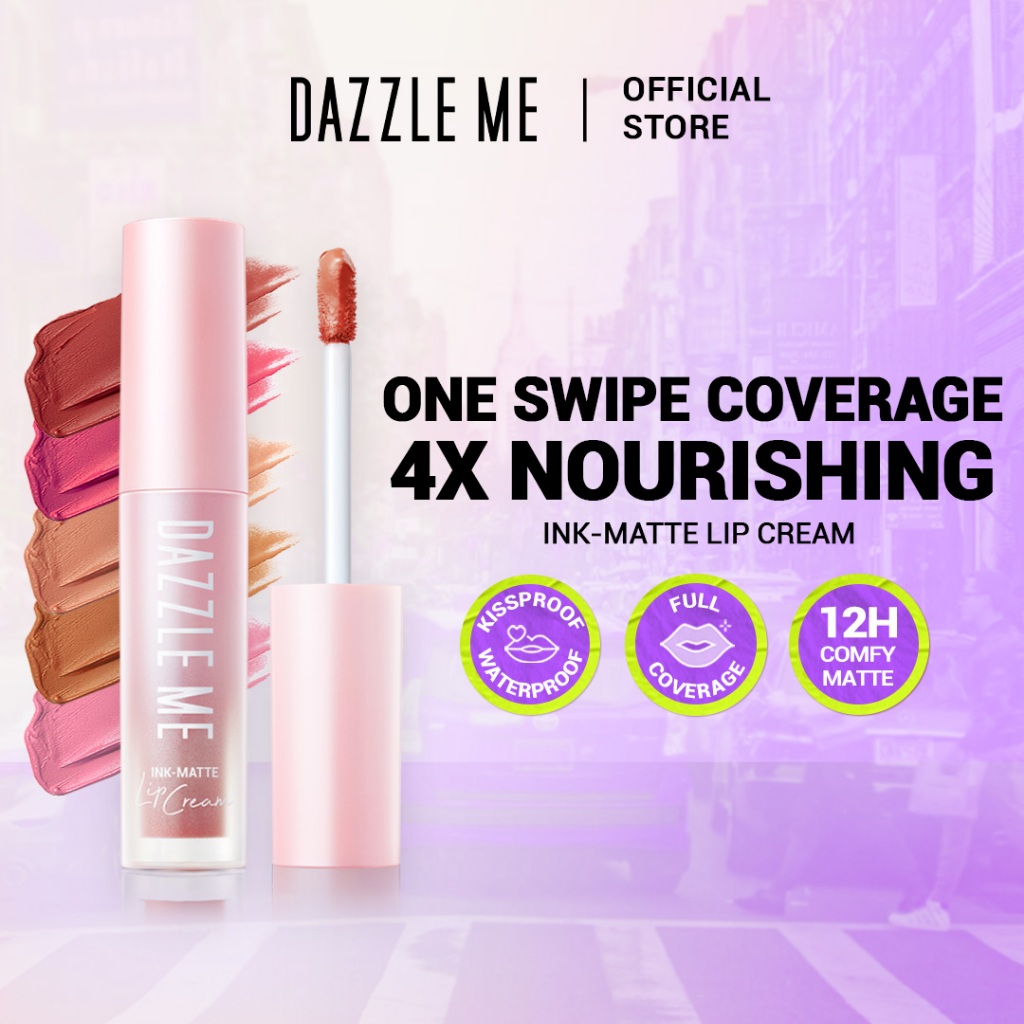 DAZZLE ME Ink-Matte Lip Cream - Long Lasting Matte Finish Lip Cream Non ...