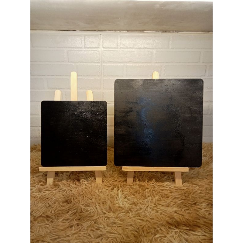 Mini Blackboard Table Top with Easel Stand 9 and 12 inches back to back ...
