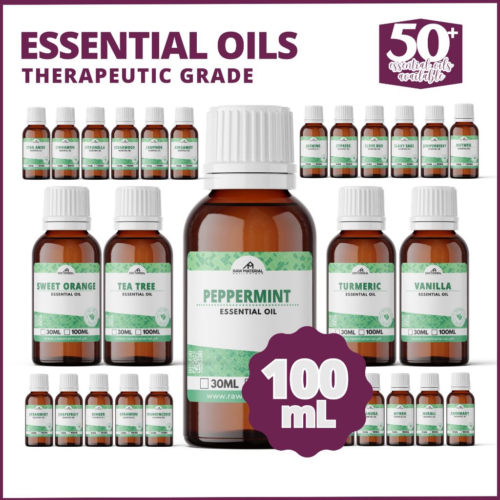 Raw Materials Philippines 100mL Bulk Premium Natural Essential Oils