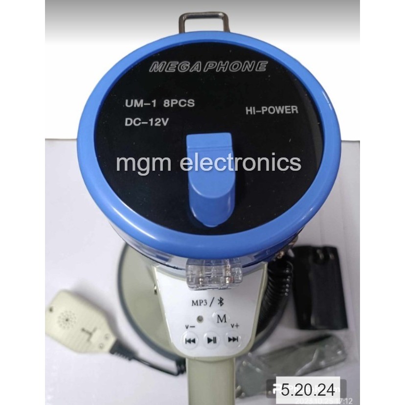 VISTRON MEGAPHONE 50W max., usb sd bluetooth with recording and free 1 ...