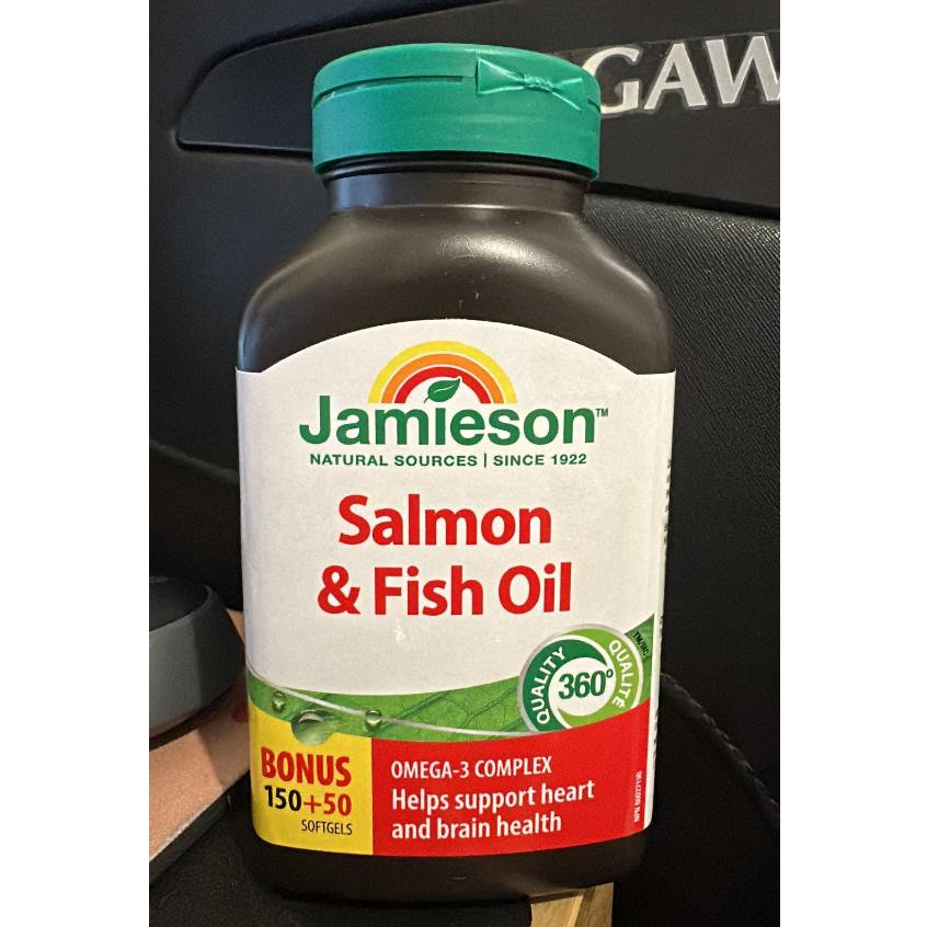 Jamieson Omega3 Complex Salmon & Fish Oil for Heart & Brain from
