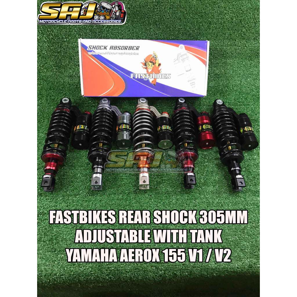 FASTBIKE REAR SHOCK ADJUSTABLE W/TANK 305MM / 335MM / 365MM NMAX 155 ...
