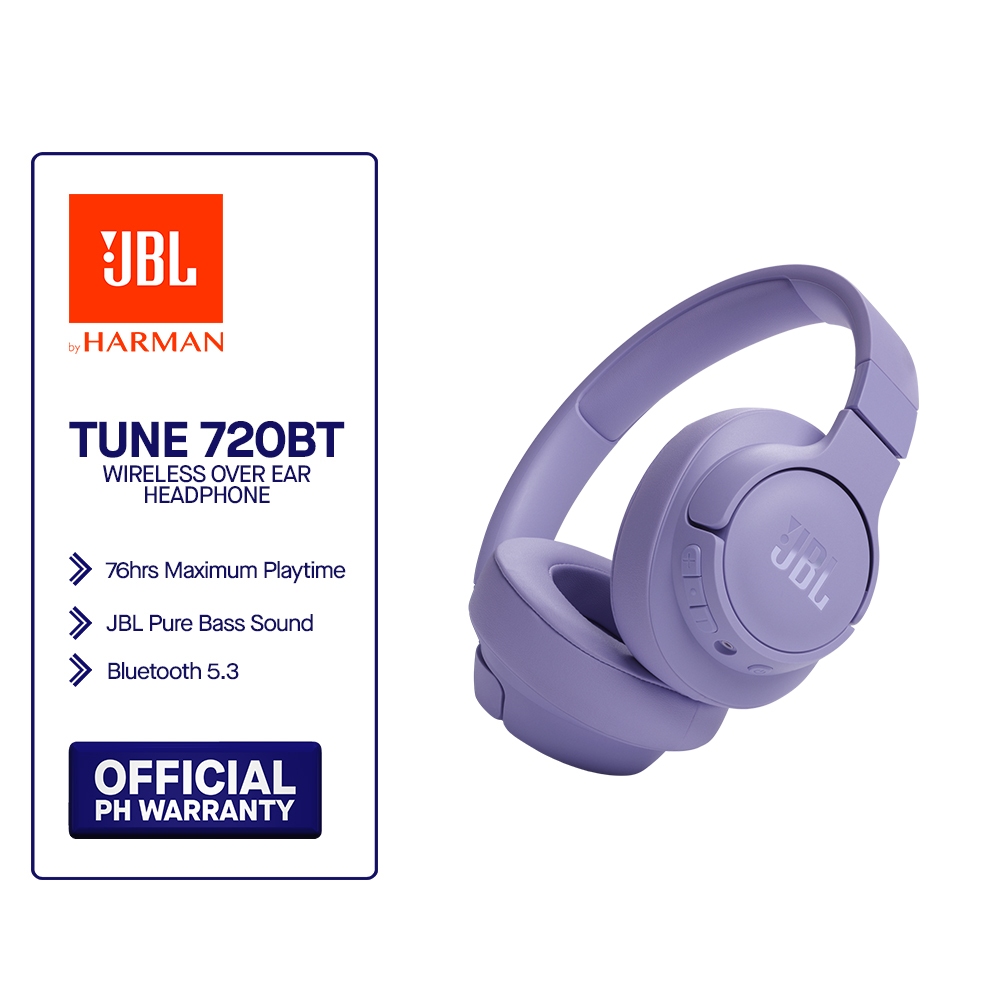 JBL Tune 720 BT Wireless Over Ear Headphones Bluetooth Headphones Shopee Philippines