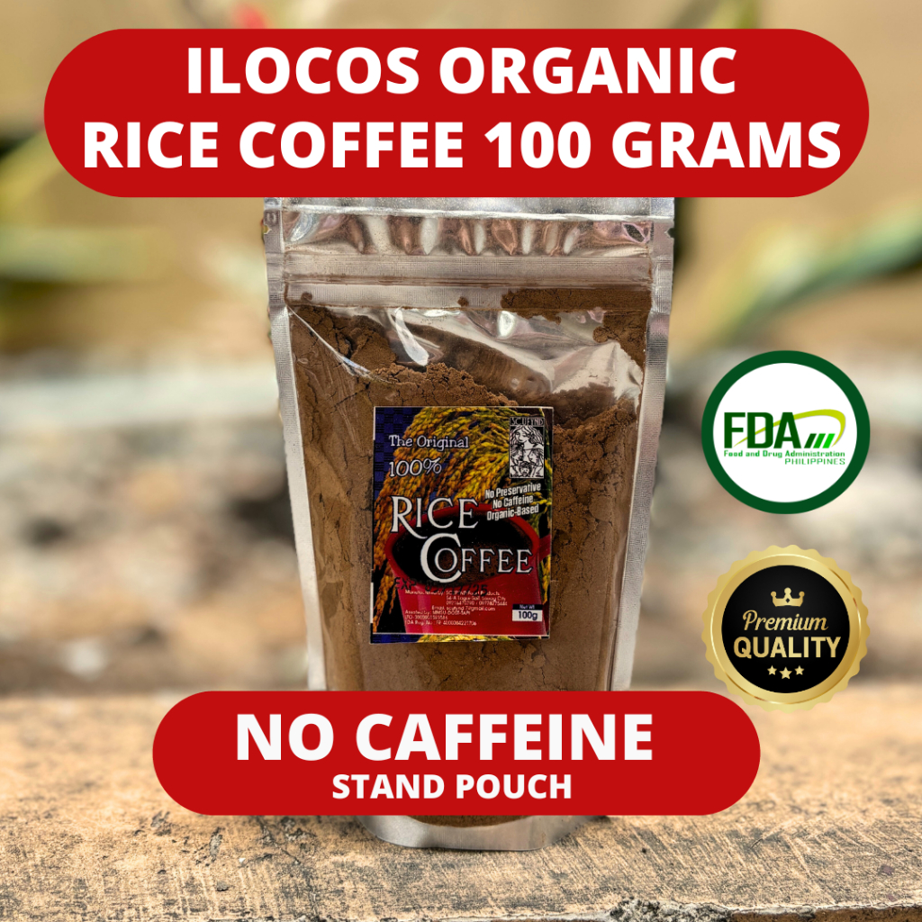 Ilocos Organic Premium Brown Rice Coffee No Sugar and Caffeine 100 ...