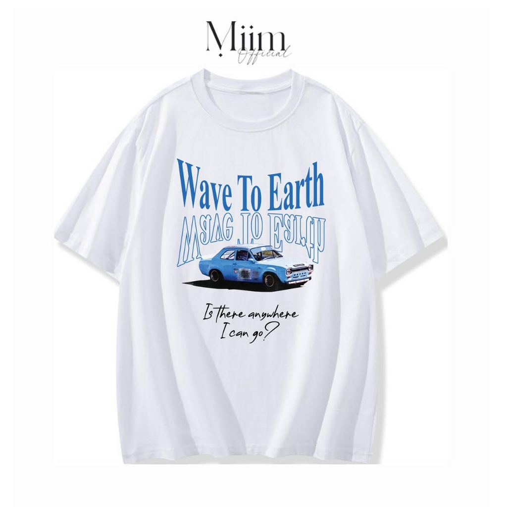 WAVE TO EARTH T-shirt For Men Unisex Tee Oversized Fashion
