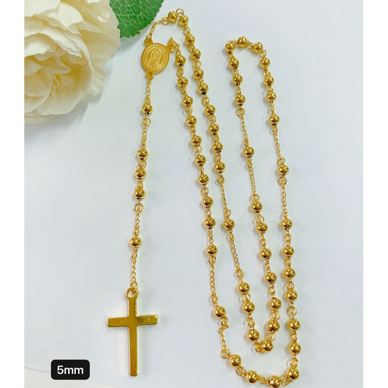 Gold Chain 24k Gold Rosary Necklace Price For Female 24k Gold