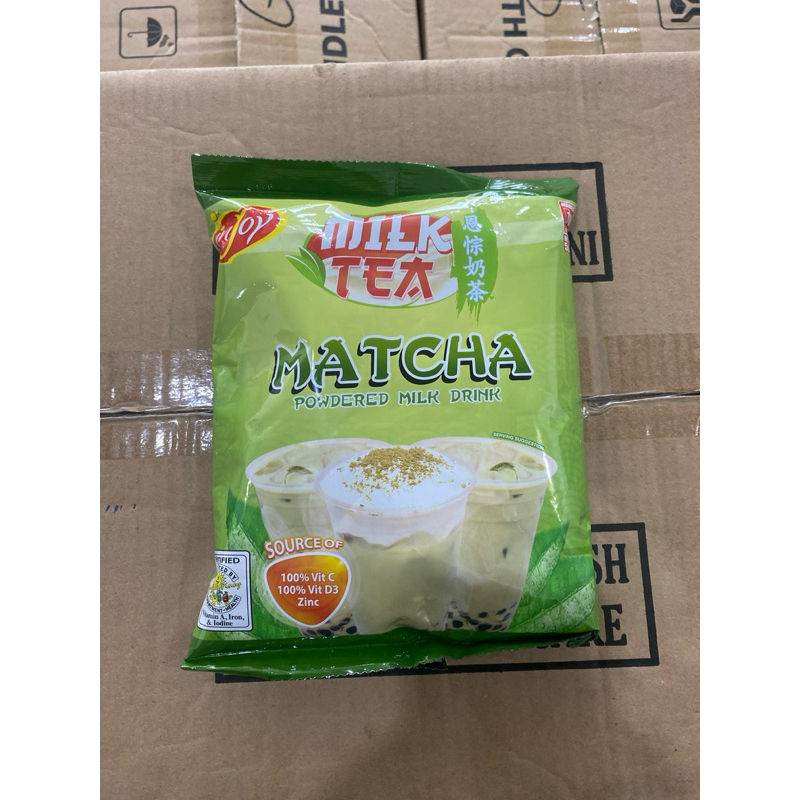 Injoy Milk Tea Matcha Powdered Milk Drink 500g | Shopee Philippines