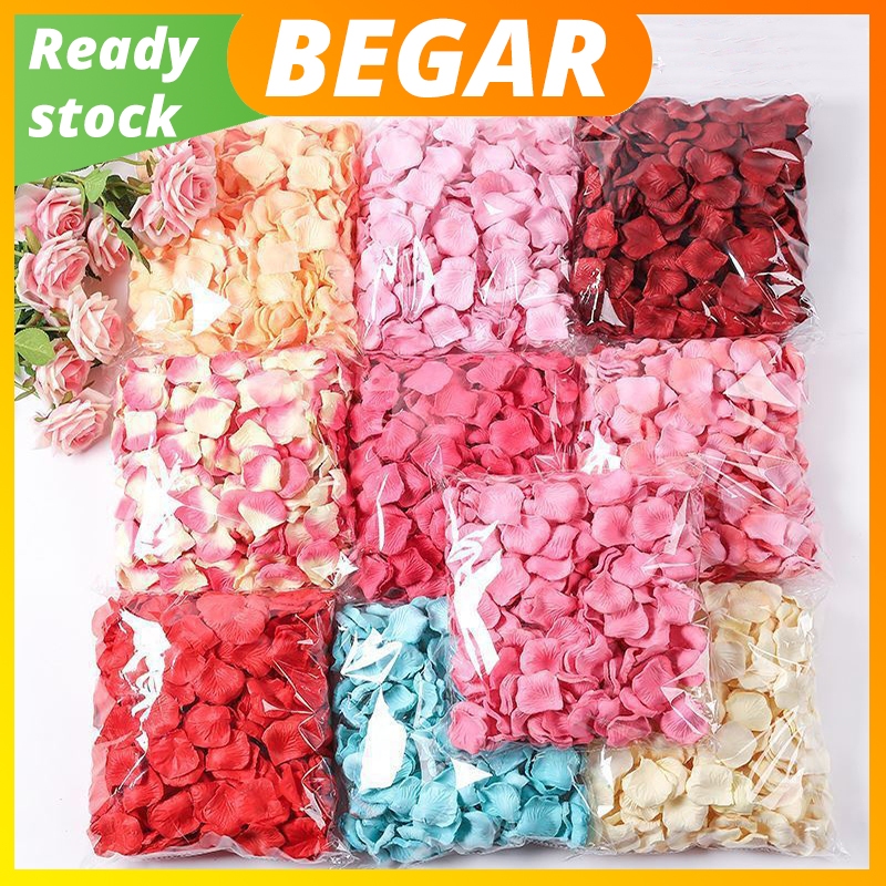 1000Pcs Rose Petals Fake Petals of Fabric for Valentines and Wedding ...