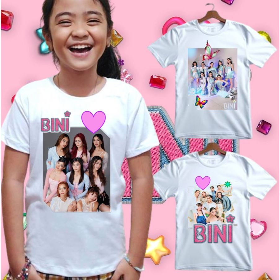 BINI KIDS T-Shirt PAMBATA CHARACTER GRAPHIC SHIRT 0 to 12 years old ...