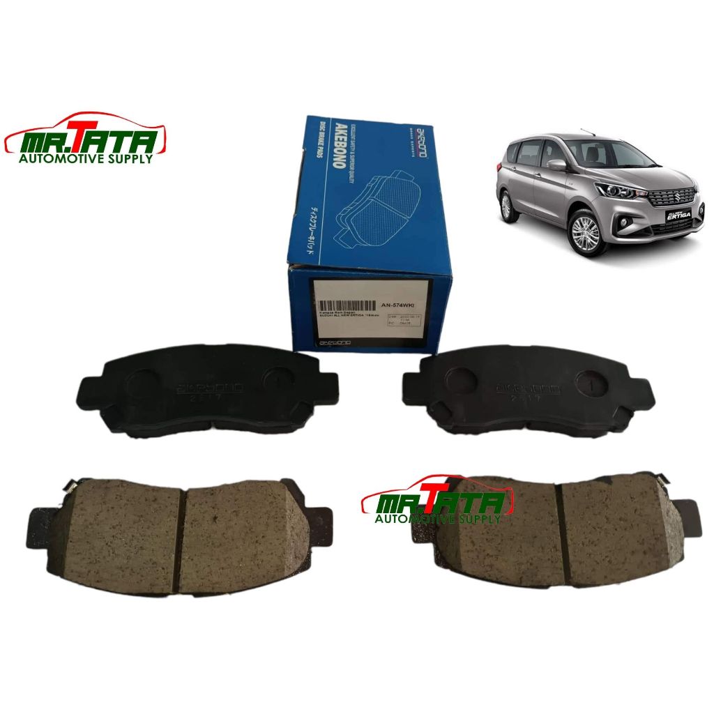 Akebono Brake Pads FRONT for Suzuki Ertiga 2018 to 2024 and Suzuki XL7 2020 to 2024 (AN574WKI