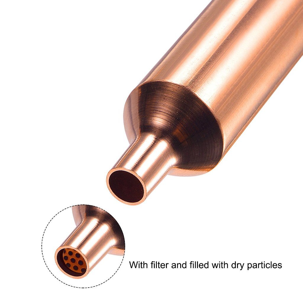 2PCS Refrigerator Freezer Drying Filter 16x120mm Copper Filter Drier ...