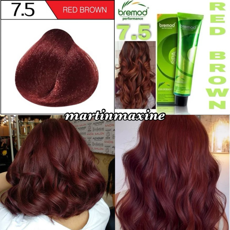 Bremod Hair Color 7.5 Red Brown ( Hair Color ) 