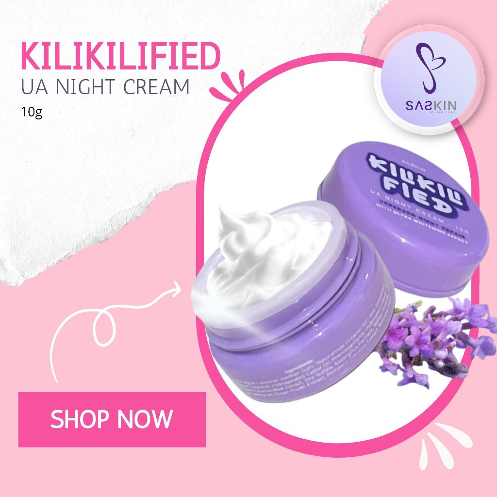 SASKIN KiliKiliFied UA Night Cream 10g | Underarm Cream | Shopee ...