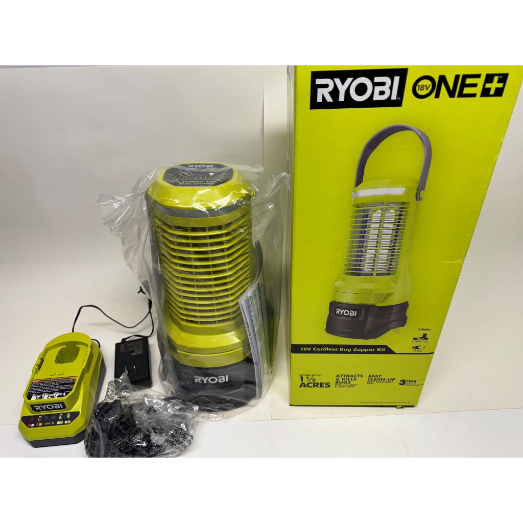 RYOBI P29140 18Volt Cordless Bug Zapper with 2.0 Ah Battery and