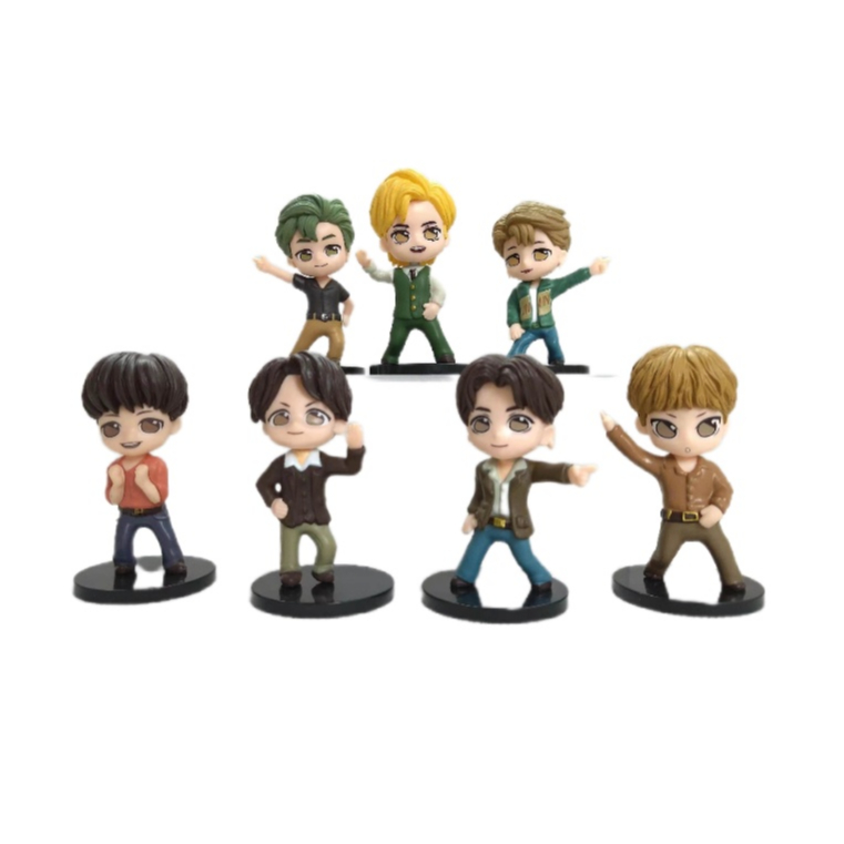 FIGURE SET BTS SET I 7IN1 FSBTS709 (9CM) | Shopee Philippines