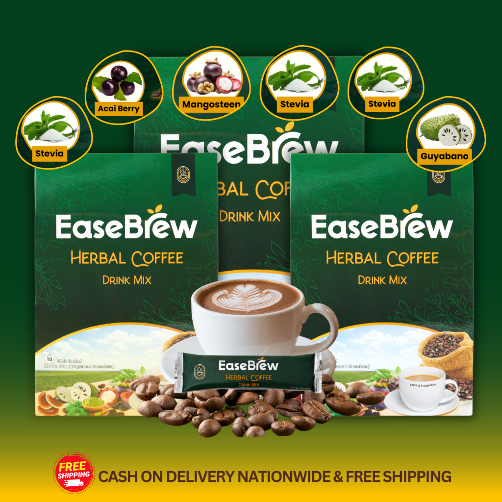 Ease Brew Herbal Coffee Original FDA APPROVED Buy 1 Take 1 Acid Reflux
