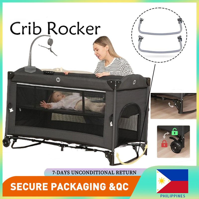 2 in1 Rocker Crib Portable Baby Bed Cradle Bassinet Portacot with ...