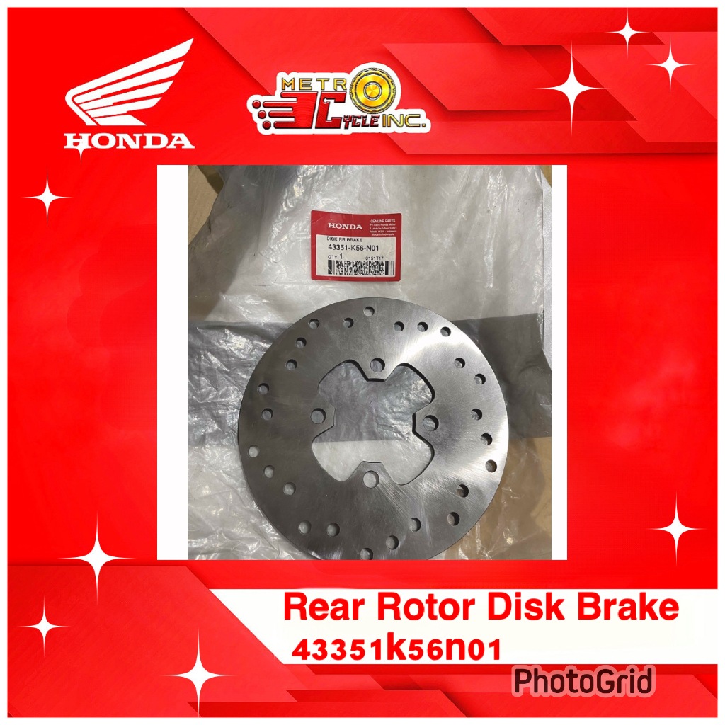 Honda Genuine Rear Rotor Disk 43351k56n01 for RS150 | Shopee Philippines