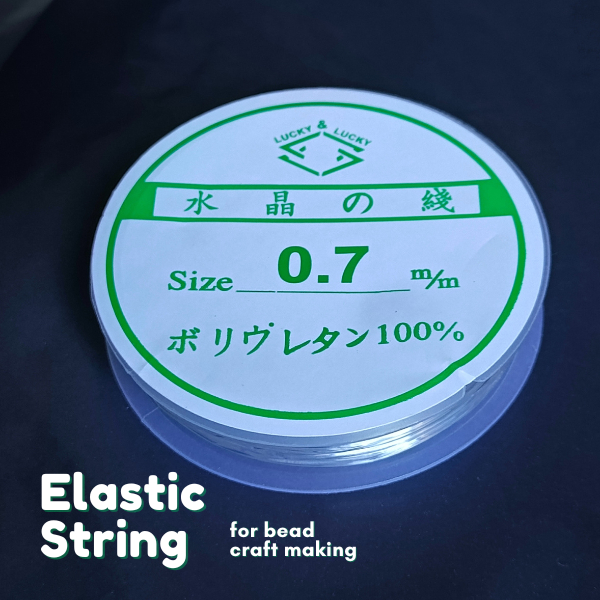 1 roll 0.5mm/0.6mm/0.7mm/1.0mm Nylon Elastic String Stretchable for DIY ...