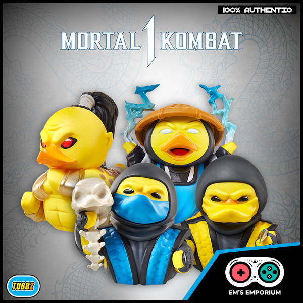 Official Mortal Kombat TUBBZ Cosplaying Duck Collectable Raiden Goro ...