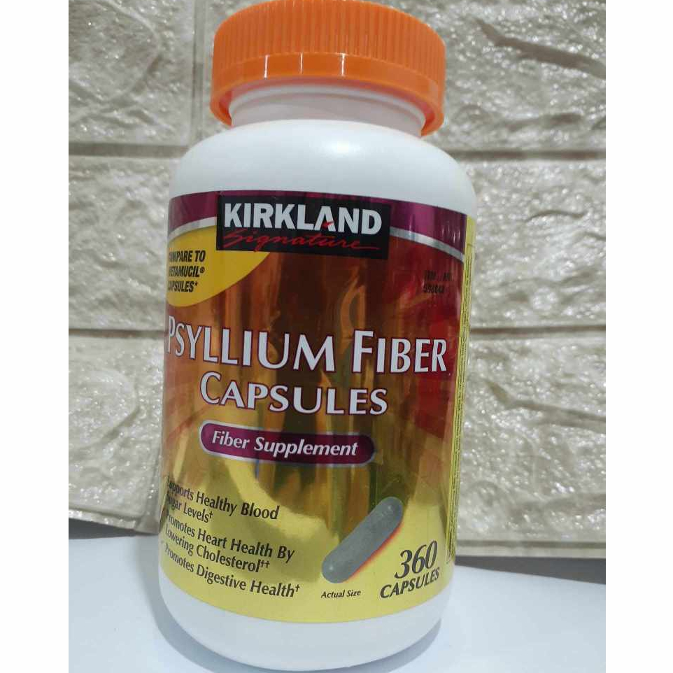 Kirkland Psyllium Fiber 360 capsules, original from USA to