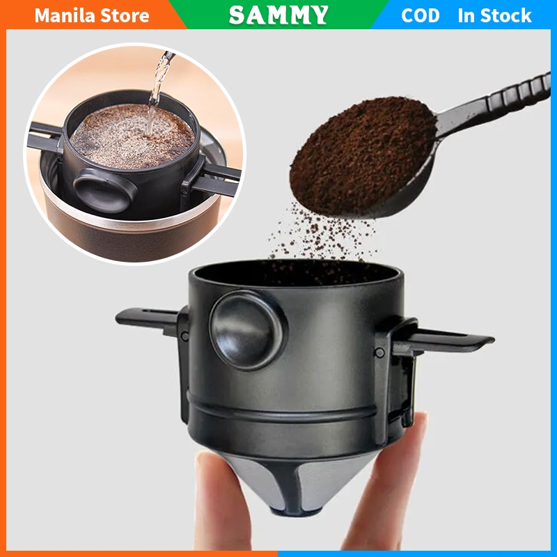 Coffee Filter Cup Portable Coffee Travel Cup Set Stainless Steel Hand ...