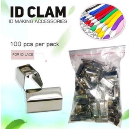 Round and Square Clamp for Lanyard ID Clamp 100Pieces per Pack | Shopee ...